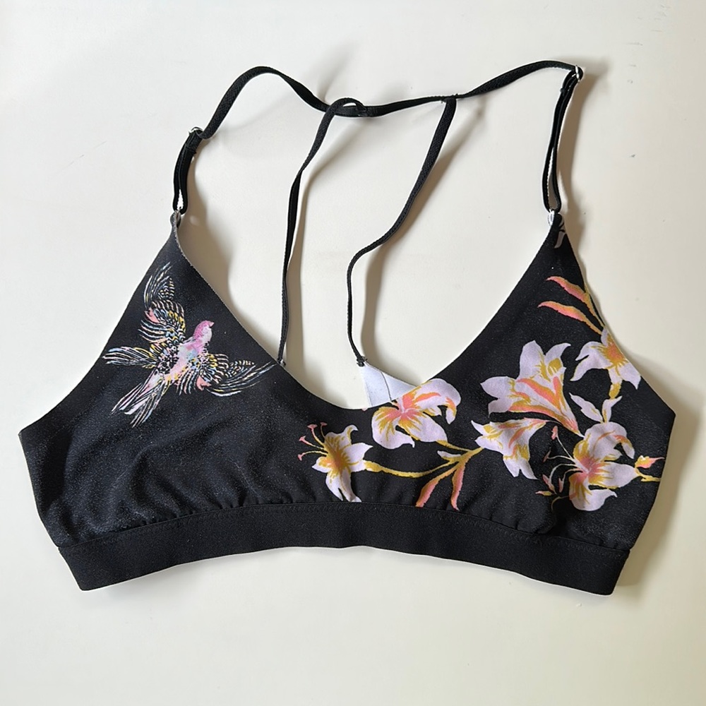 Free people intimately floral black bralette small s